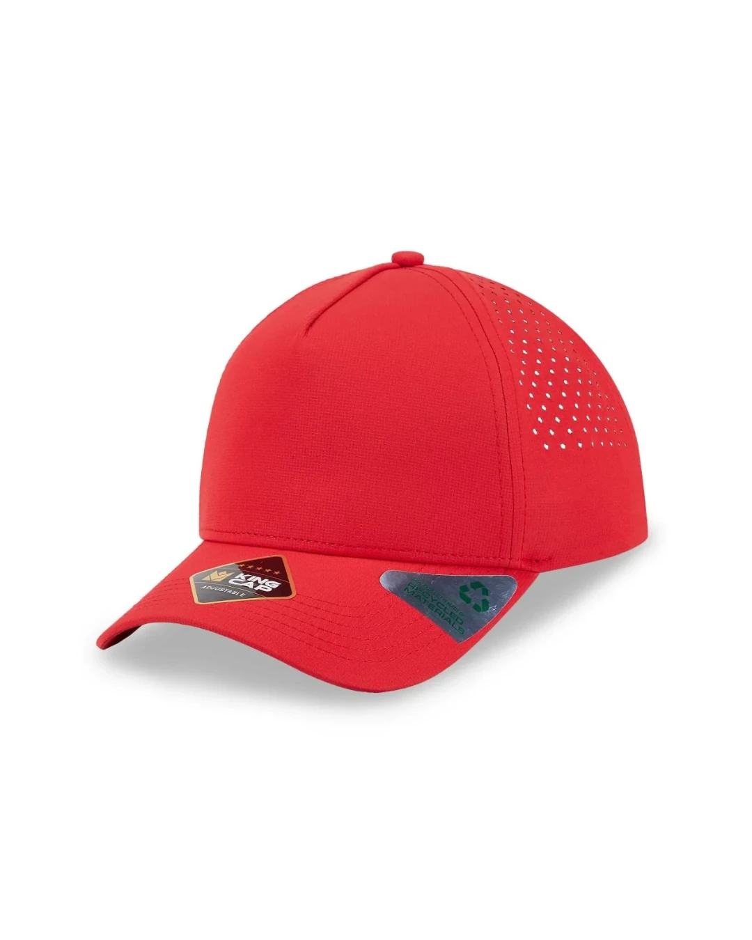 Custom running hats in Red