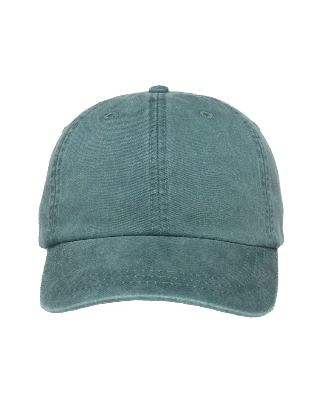 Custom low profile hats in Aqua Blue