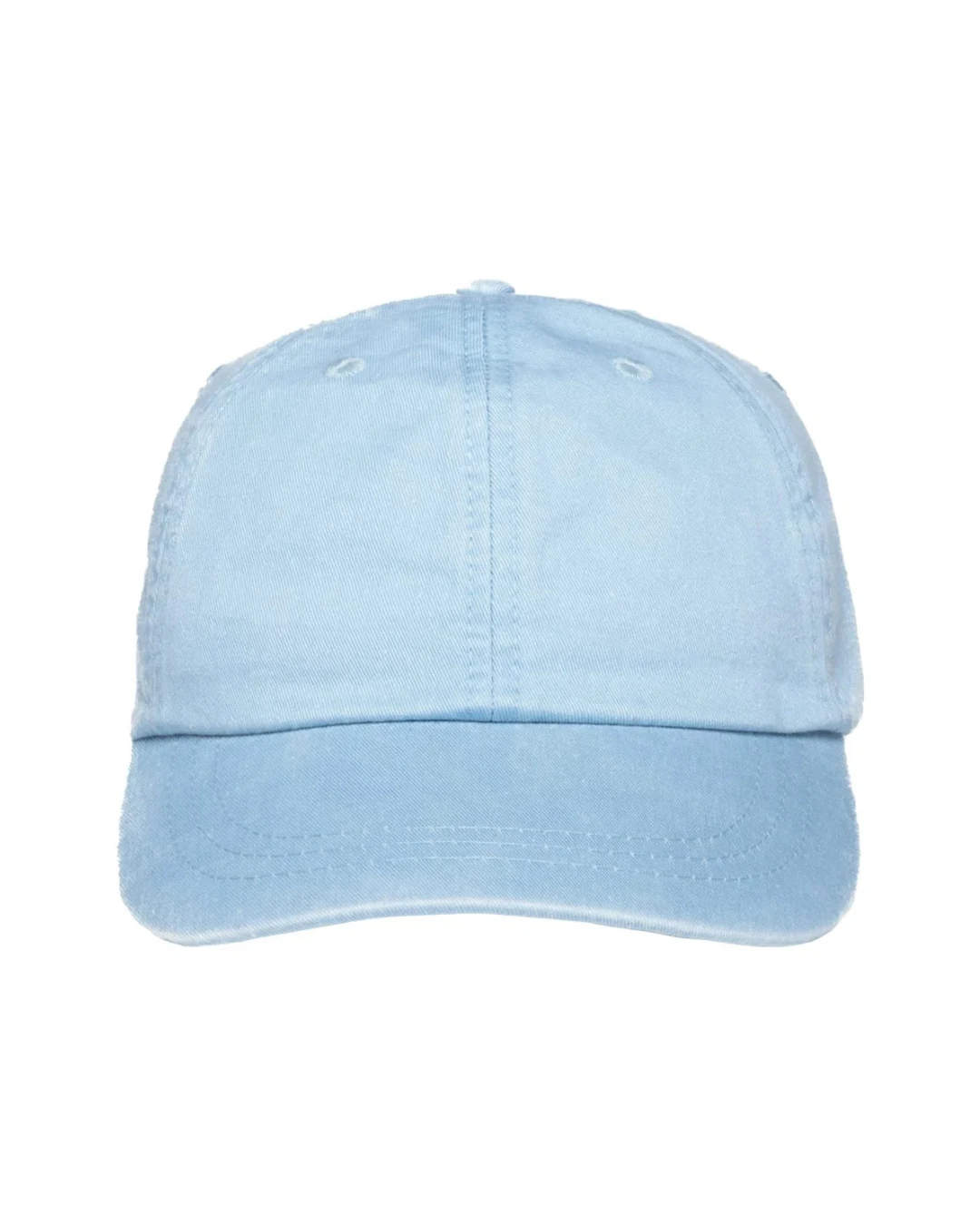 Custom low profile hats in Baby Blue