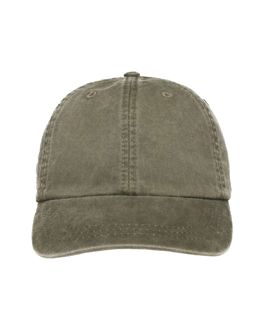 Custom low profile hats in Cactus Green