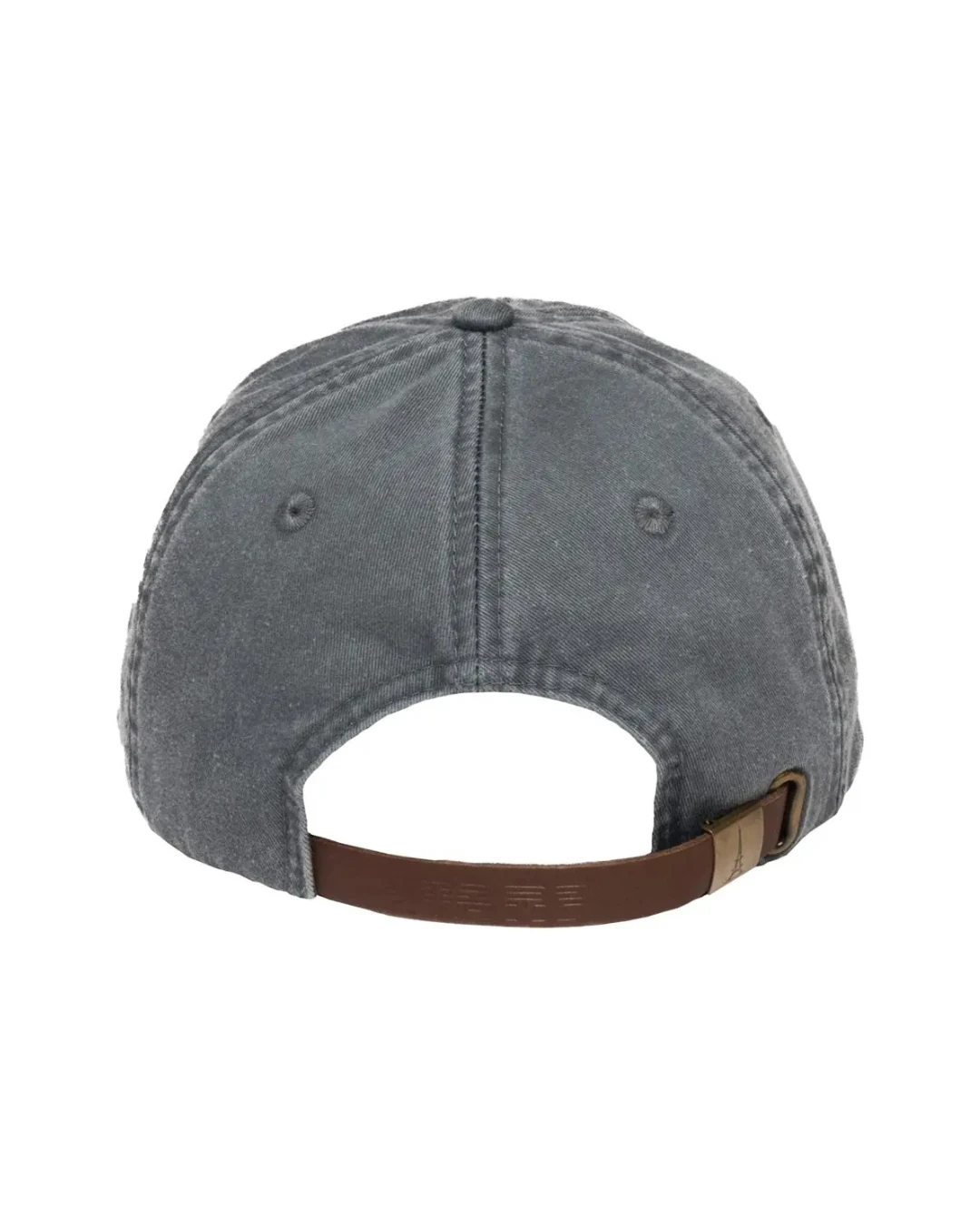 Custom low profile hats in Dusk Blue (back view)