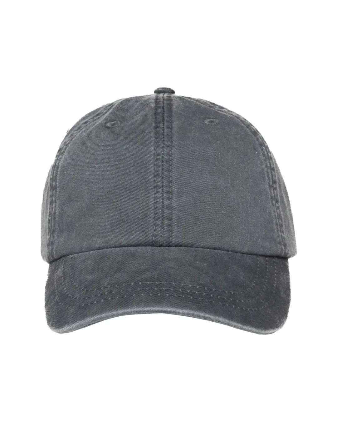 Custom low profile hats in Dusk Blue