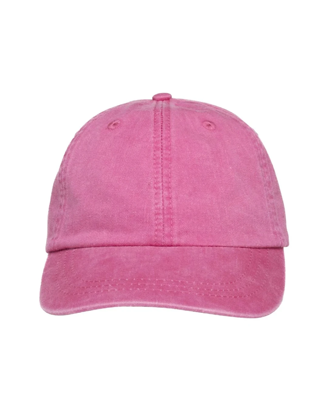 Custom low profile hats in Hot Pink