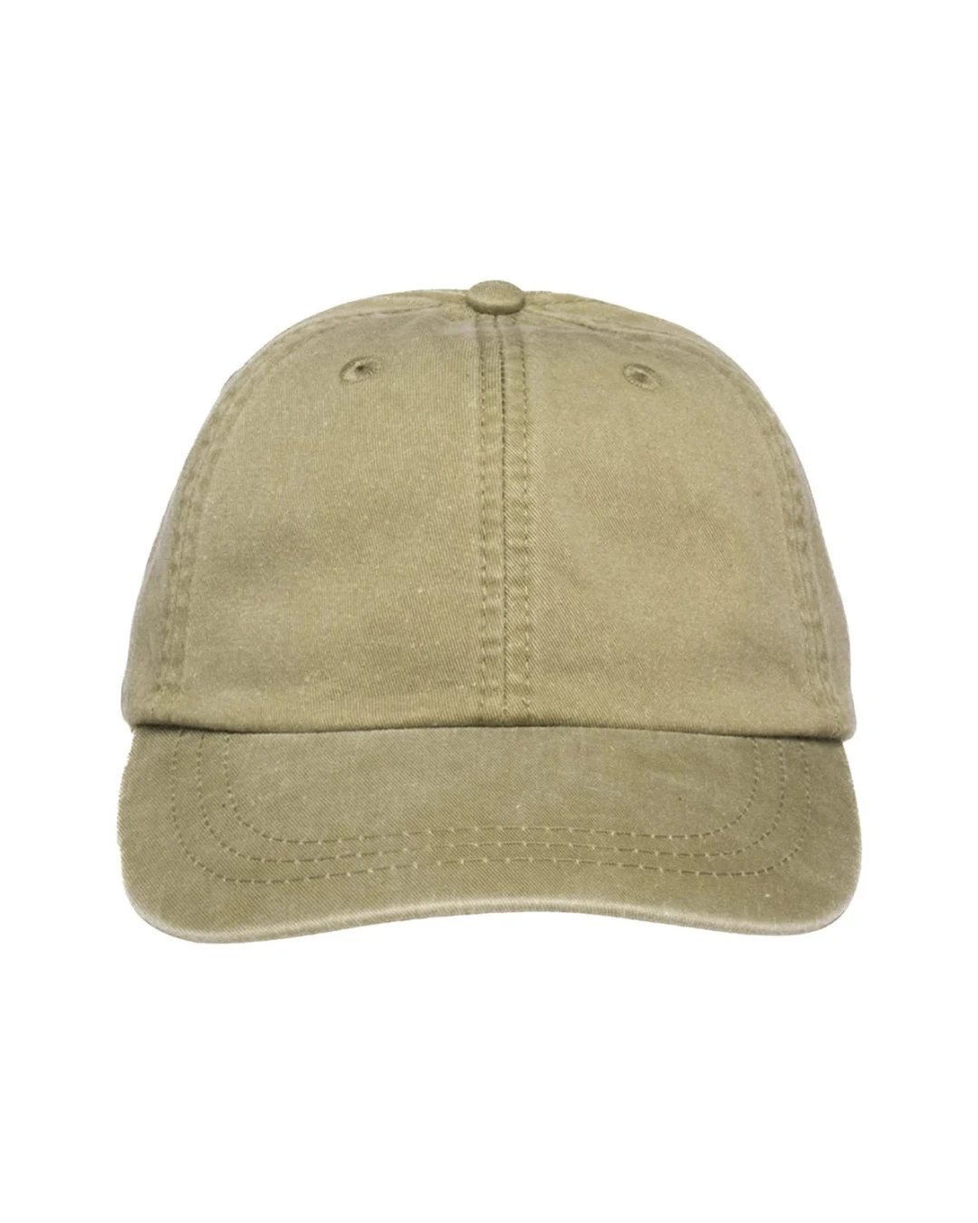 Custom low profile hats in Khaki