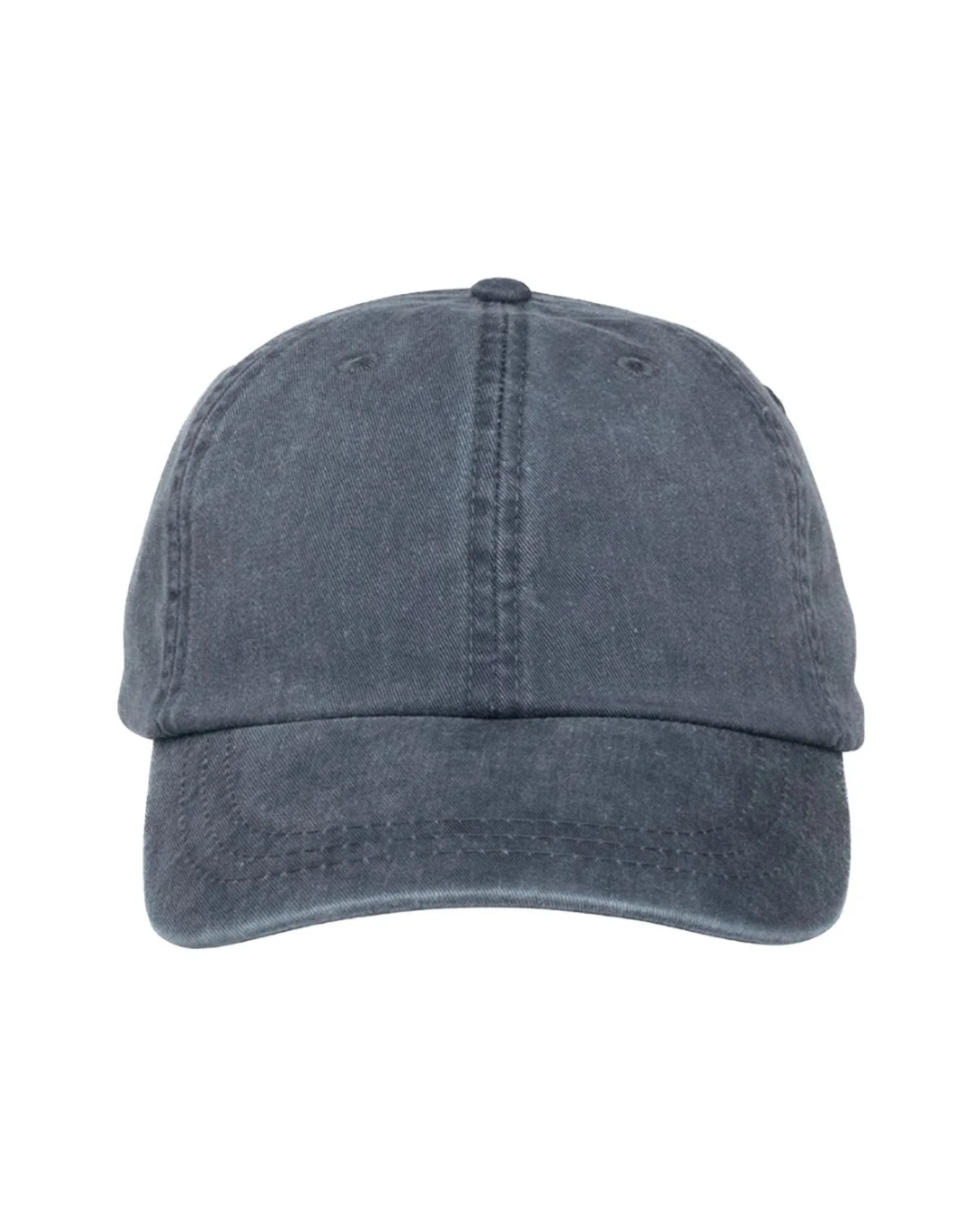 Custom low profile hats in Midnight Blue