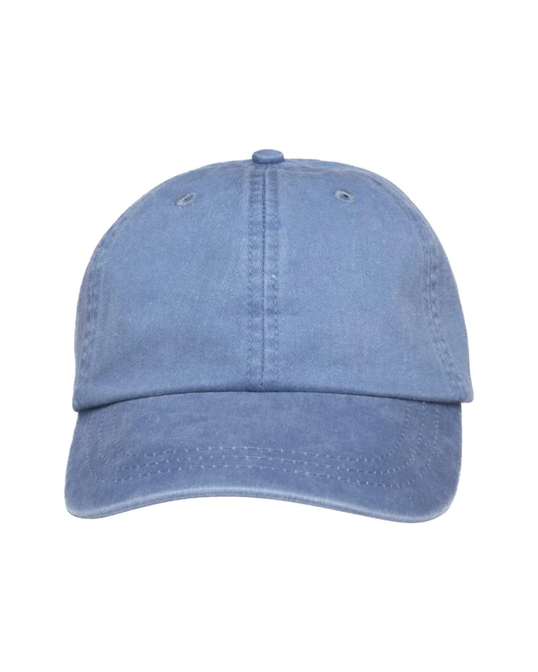 Custom low profile hats in Periwinkle Blue