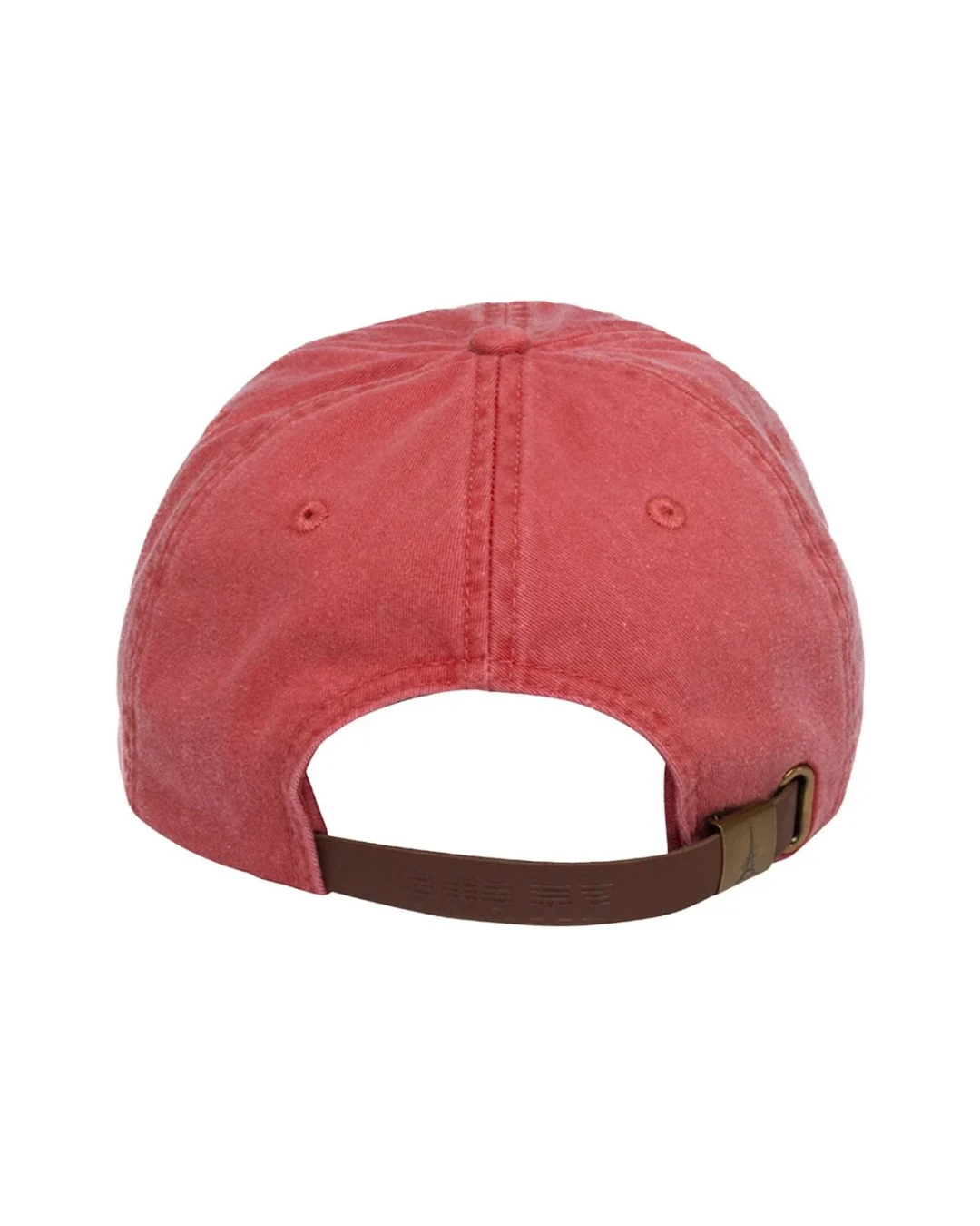 Custom low profile hats in Red (back view)