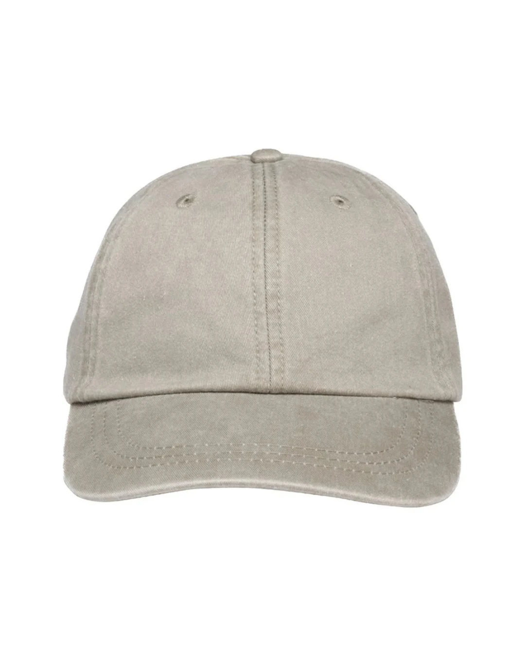 Custom low profile hats in Stone