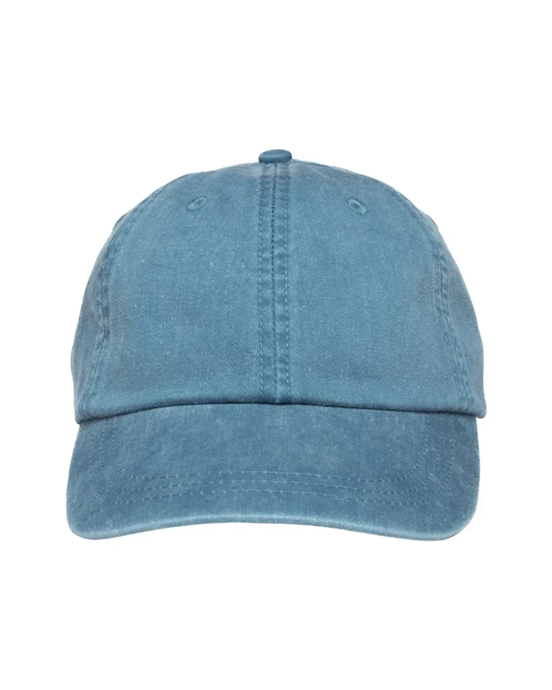 Custom low profile hats in Teal Green
