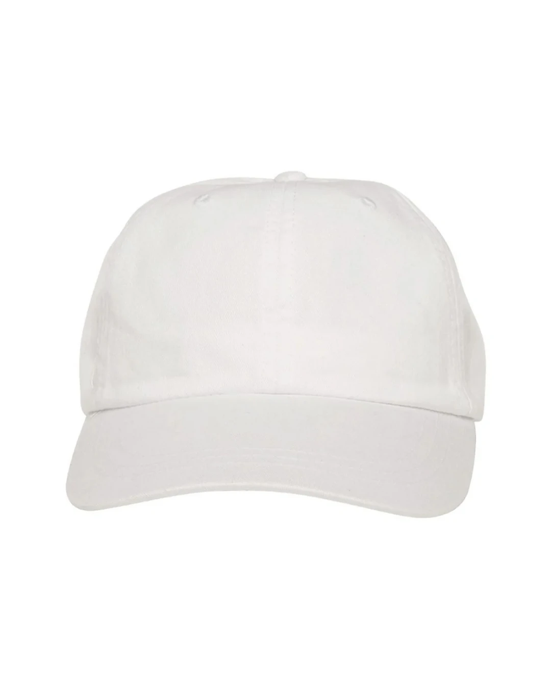 Custom low profile hats in White