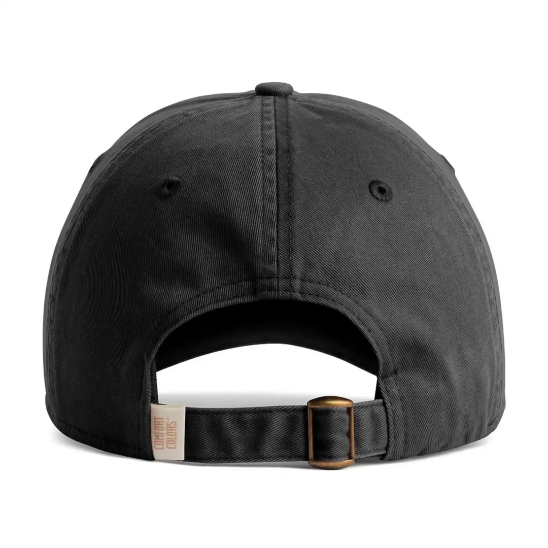 Custom Comfort Colors hats in Black (back view)