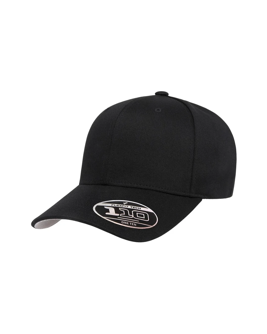 Custom snapback hats in Black (left angle)