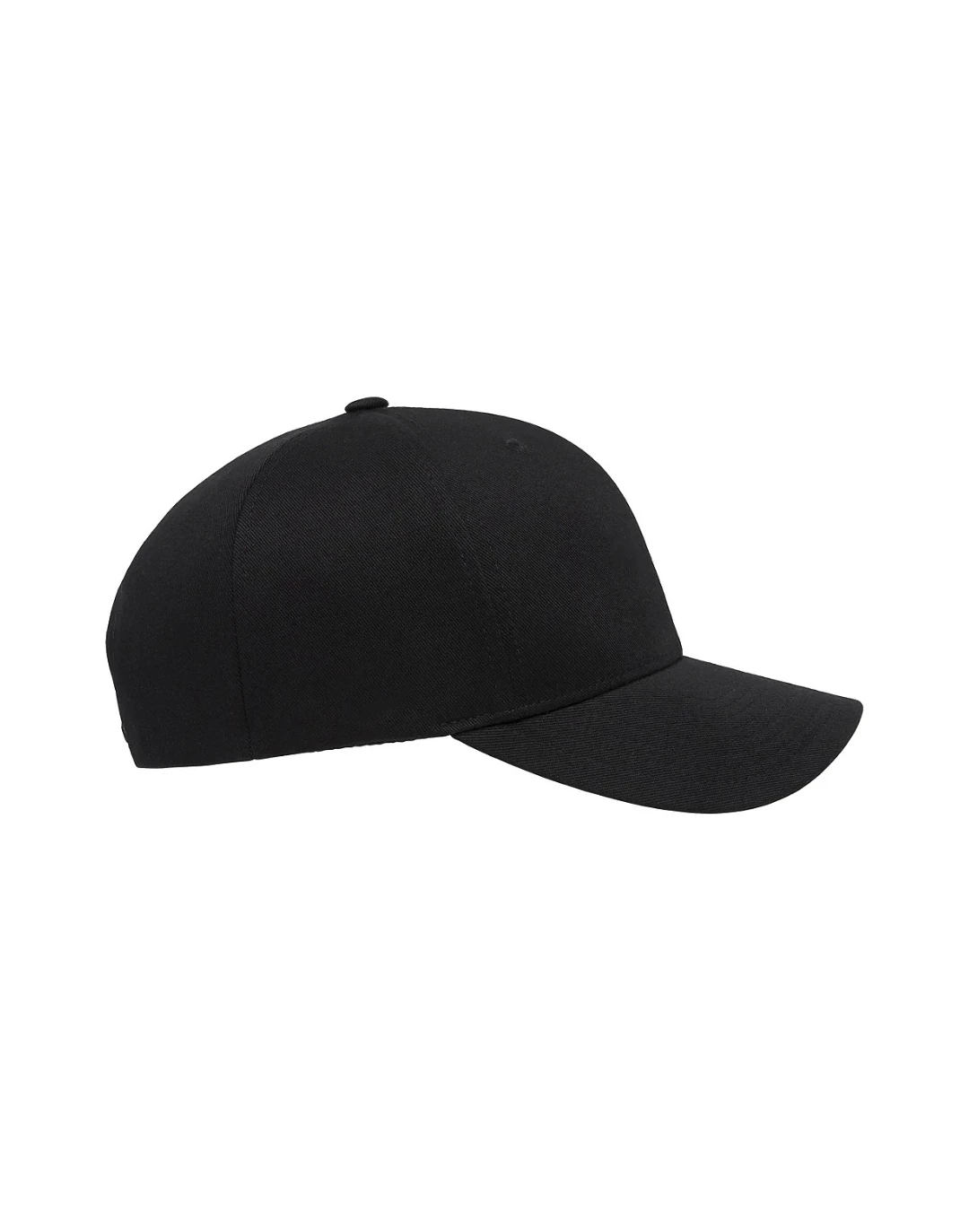 Custom snapback hats in Black (right view)