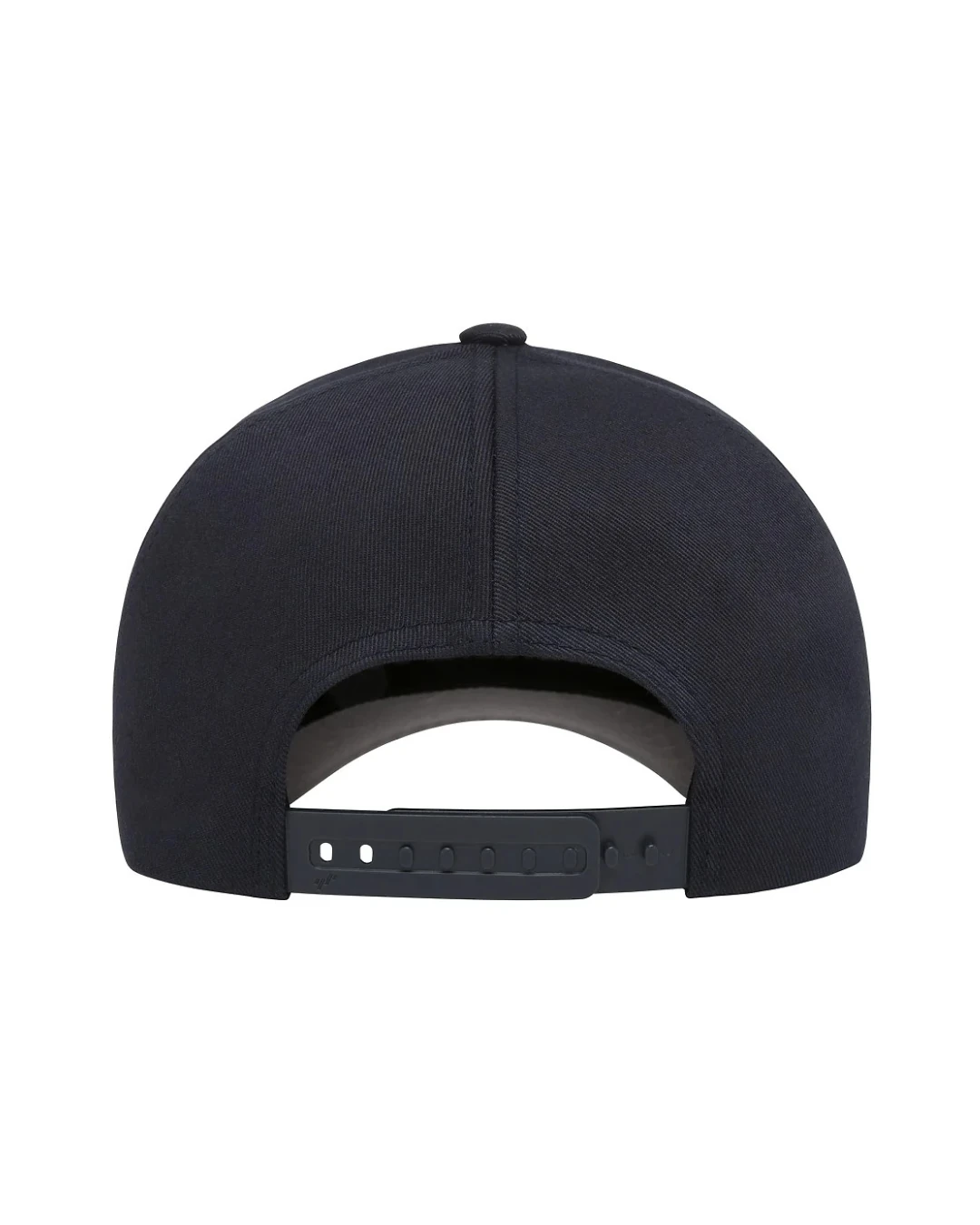 Custom snapback hats in Dark Navy (back view)