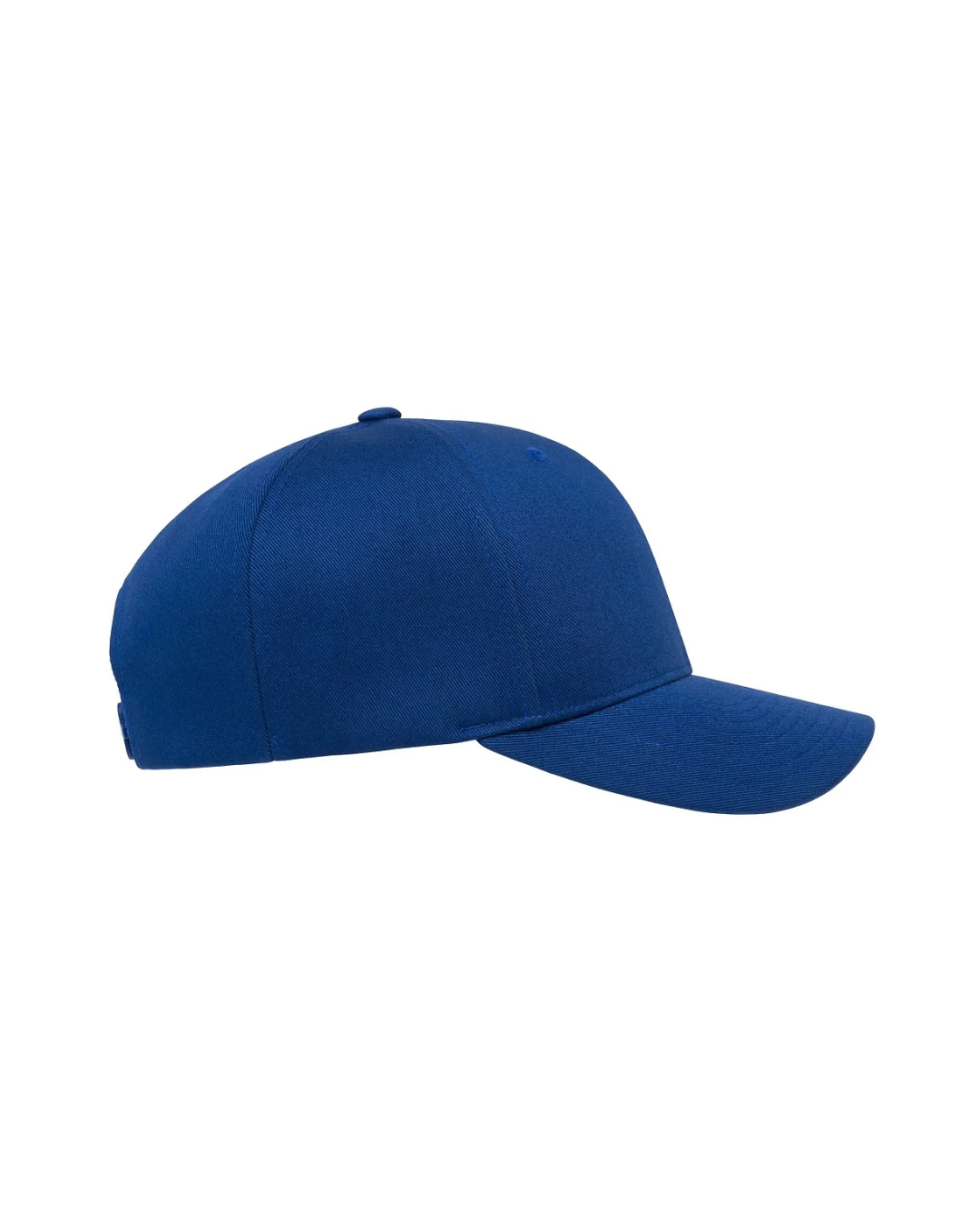 Custom snapback hats in Royal Blue (right view)