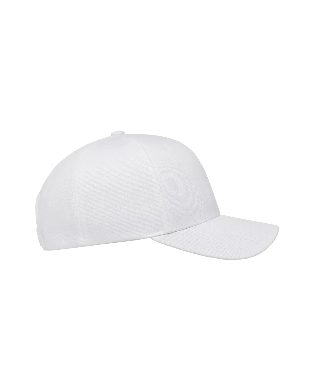Custom snapback hats in White (right view)