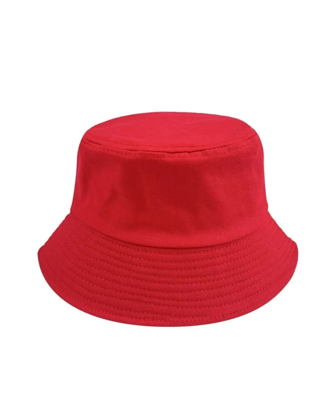 Custom bucket hats in Red