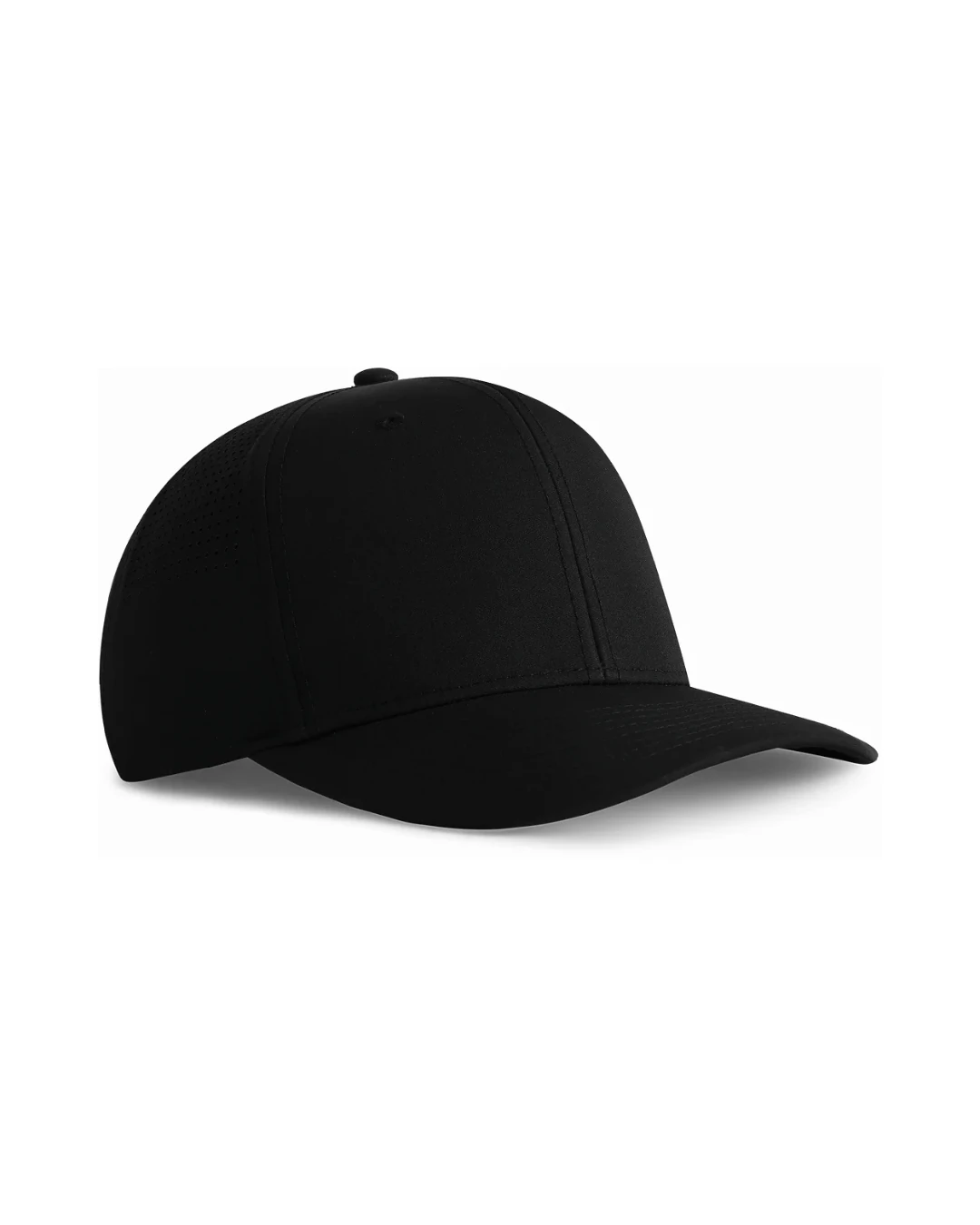 Custom Imperial hats in Black (angle view)