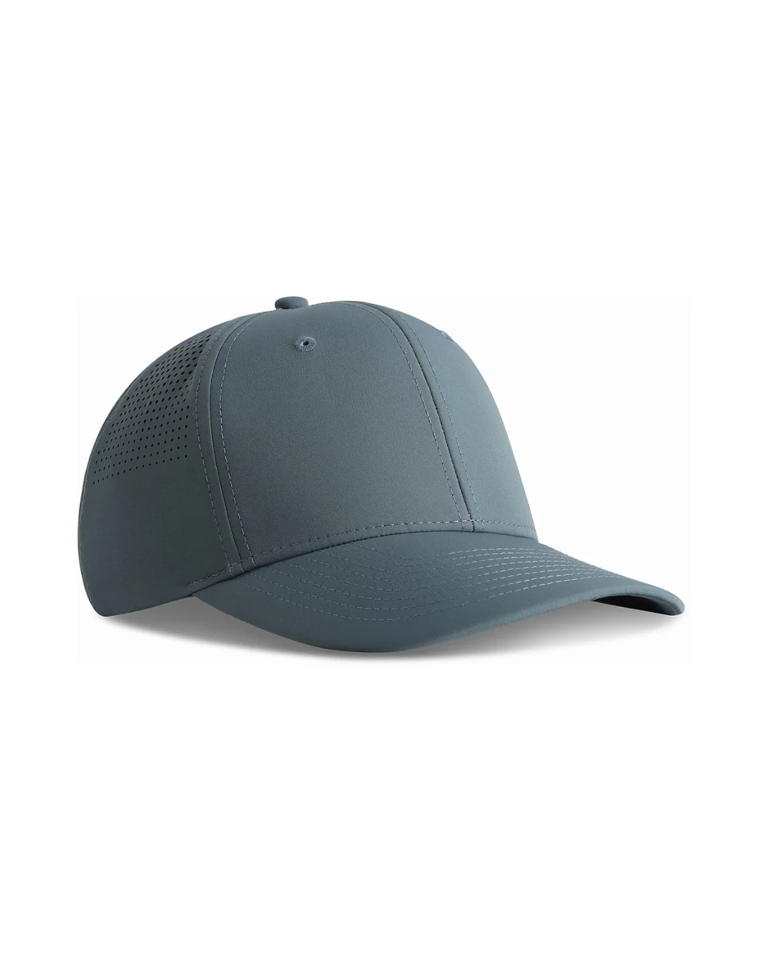 Custom Imperial hats in Breaker Blue (angle view)