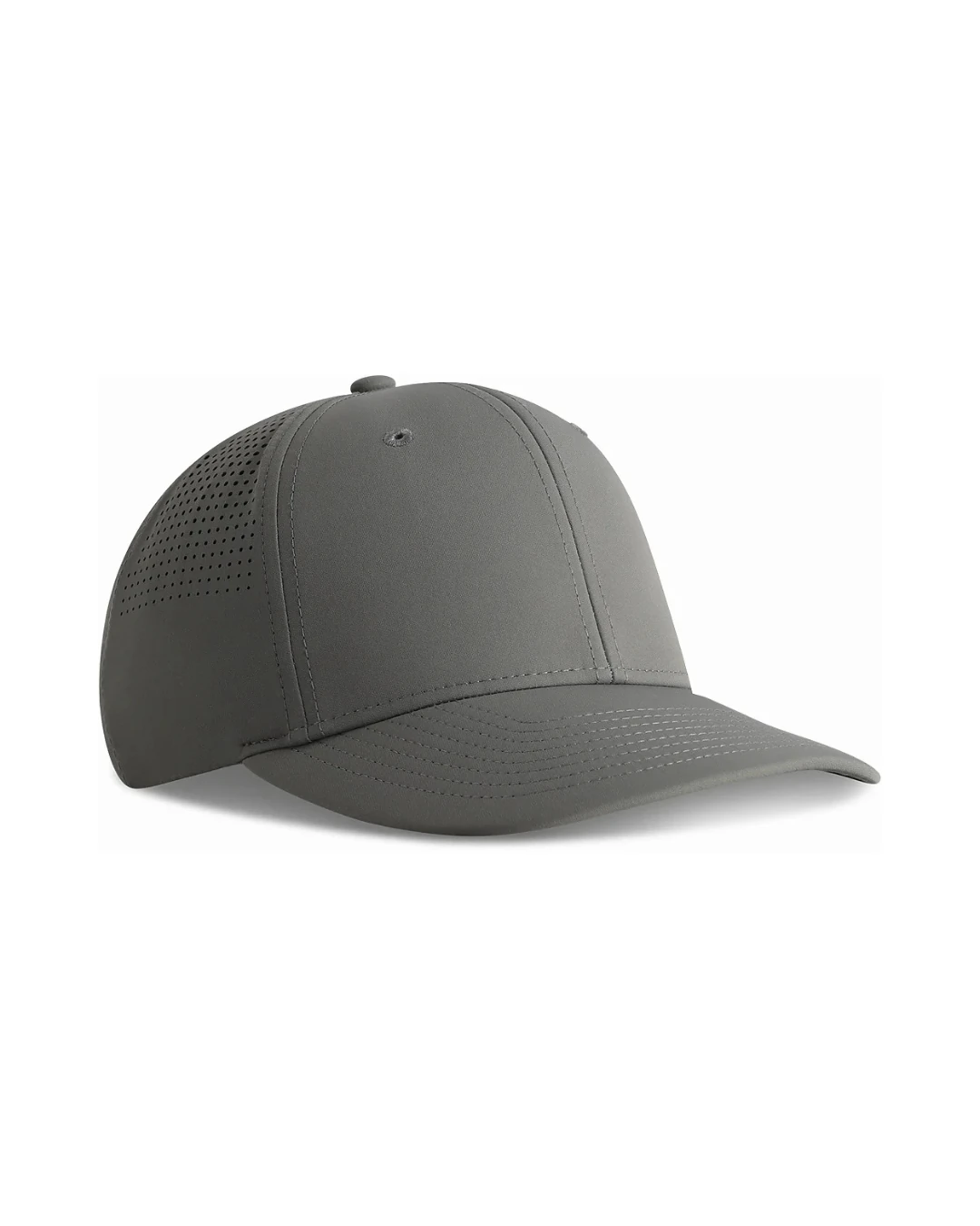 Custom Imperial hats in Frost Gray (angle view)