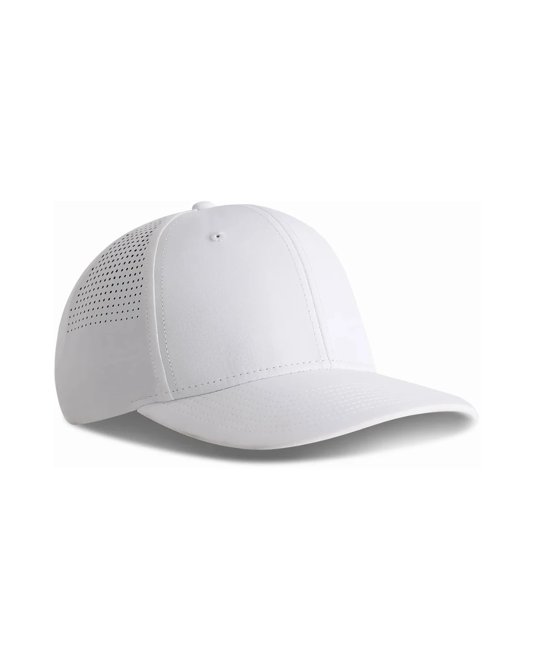Custom Imperial hats in White (angle view)