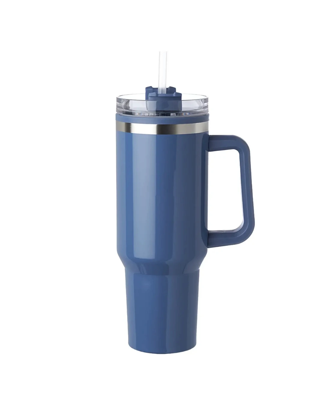 Custom logo tumblers in Slate Blue