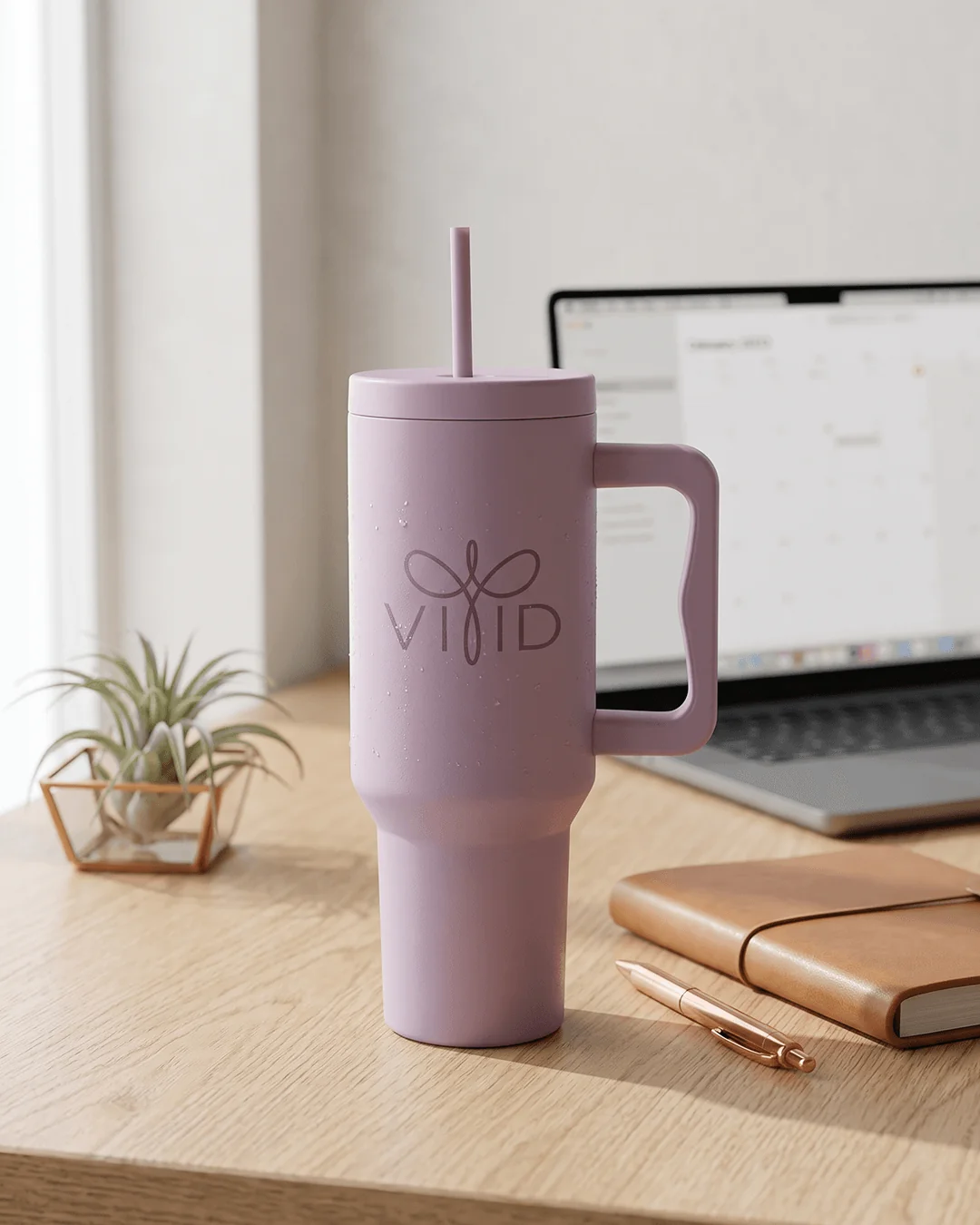Custom tumblers with handle, 40 oz straw lid