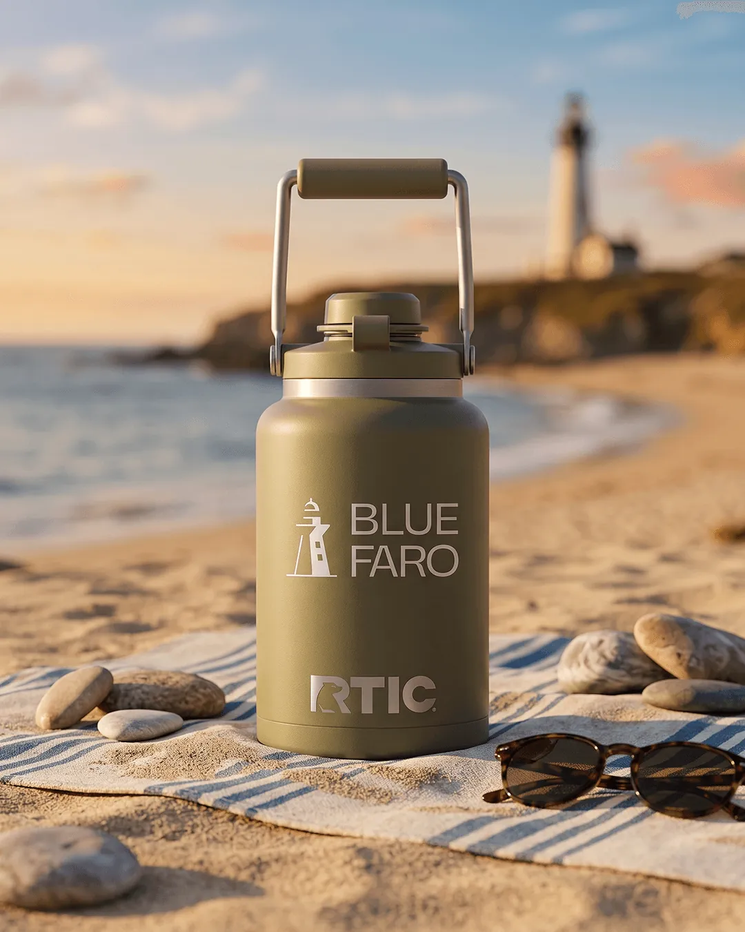 Custom water jugs, RTIC half gallon Outback