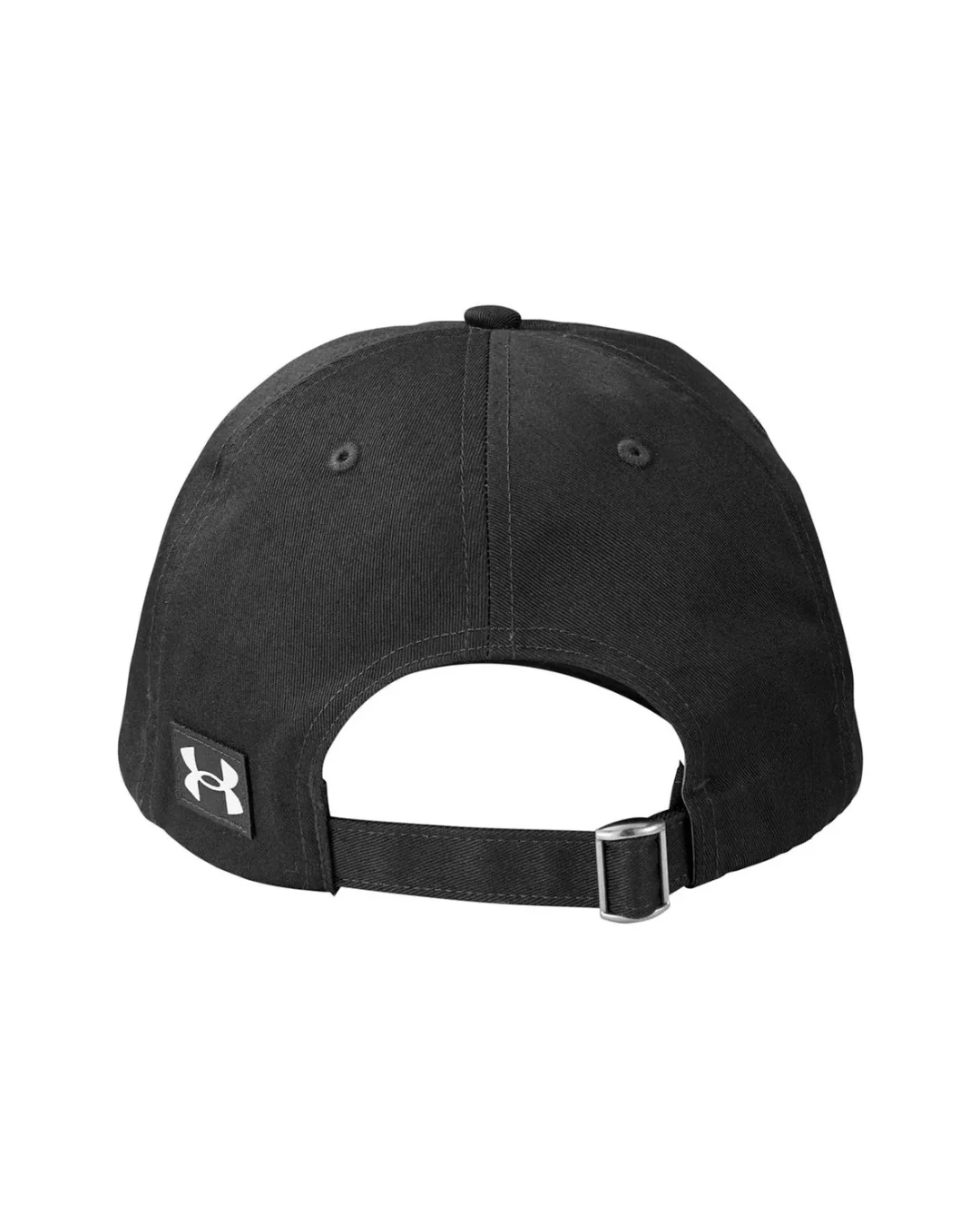 Custom Under Armour hats in Black (back view)