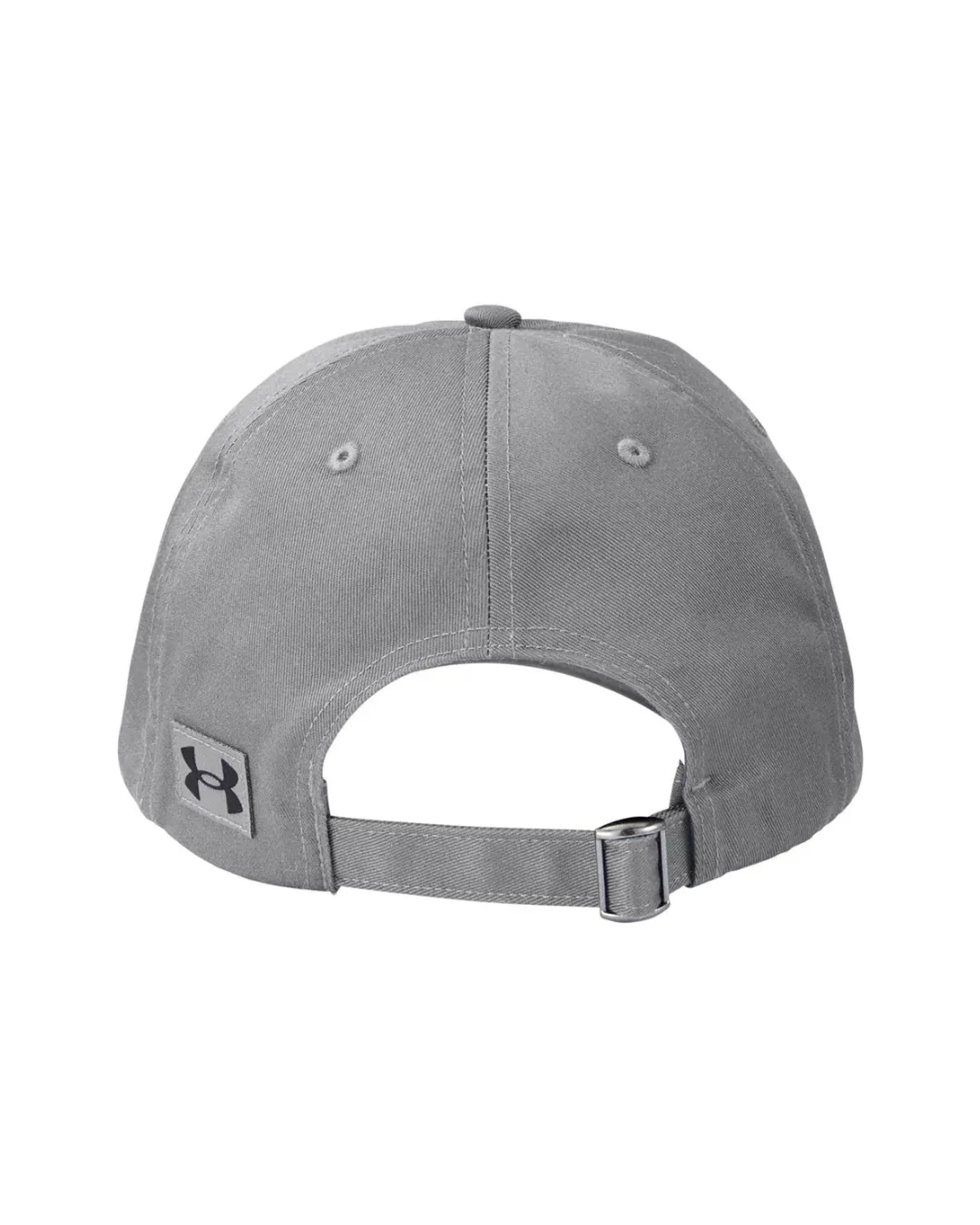 Custom Under Armour hats in Pitch Gray (back view)