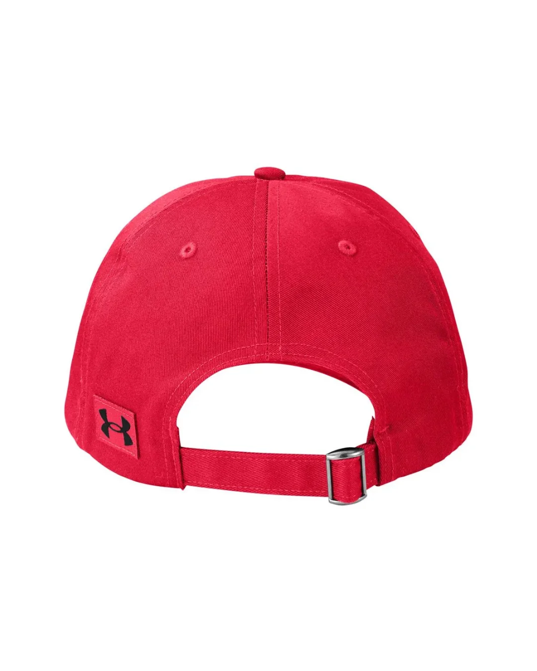 Custom Under Armour hats in Red (back view)