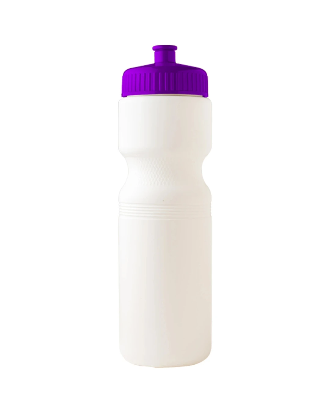 Custom bike water bottles in White / Purple
