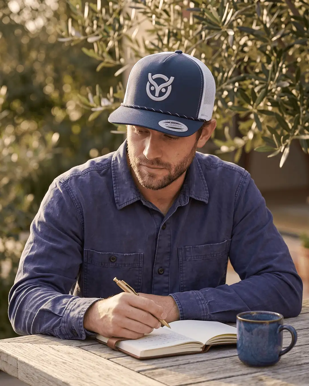 Custom Yupoong hats, Classic Trucker with Braid