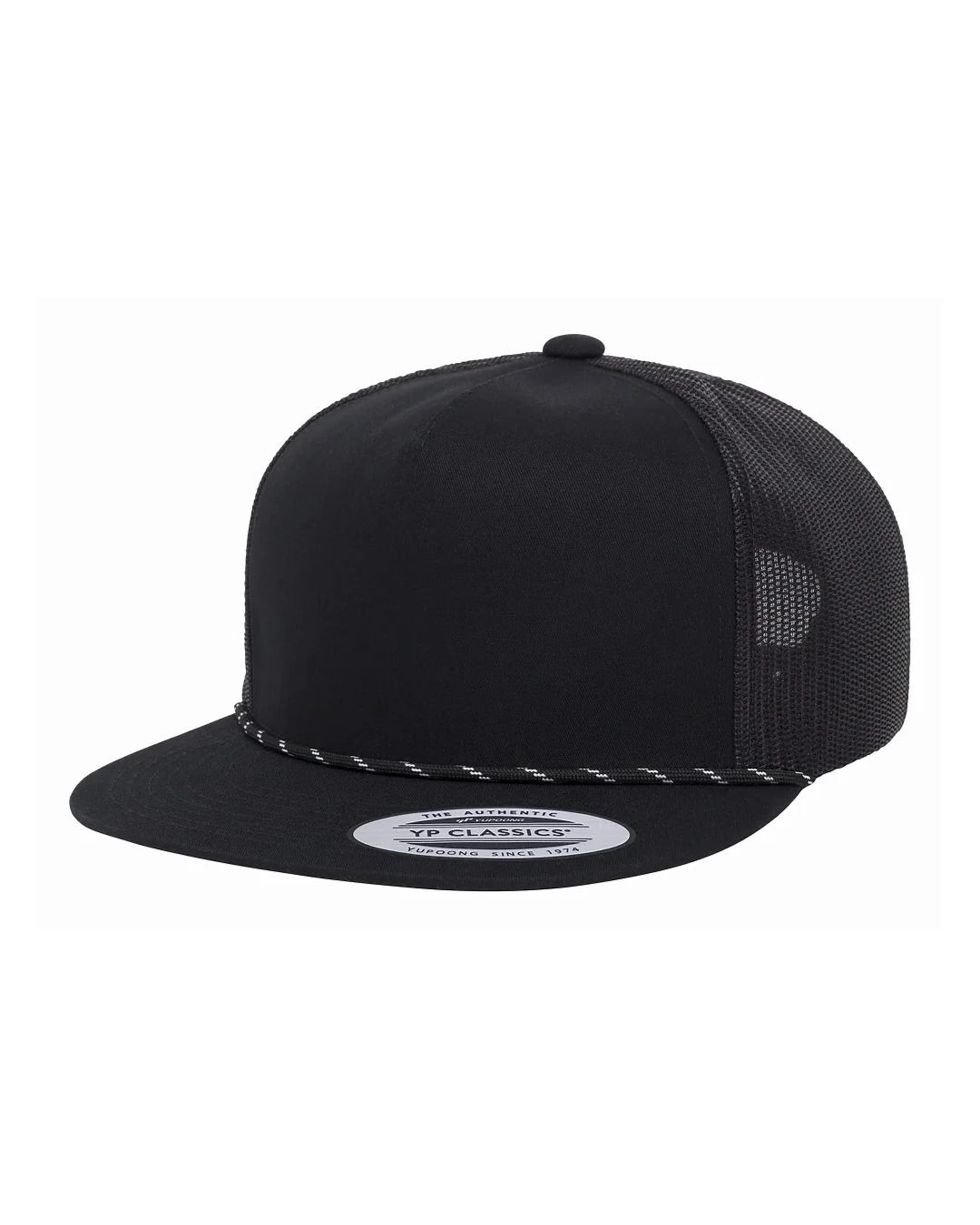 Custom Yupoong hats in Black