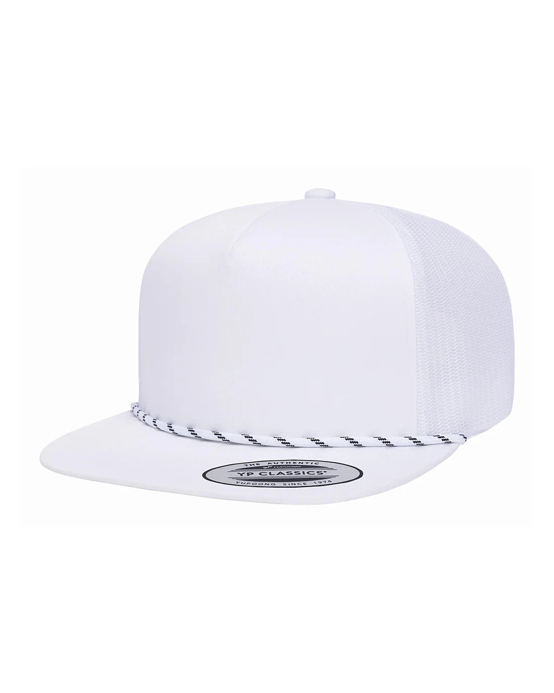 Custom Yupoong hats in White