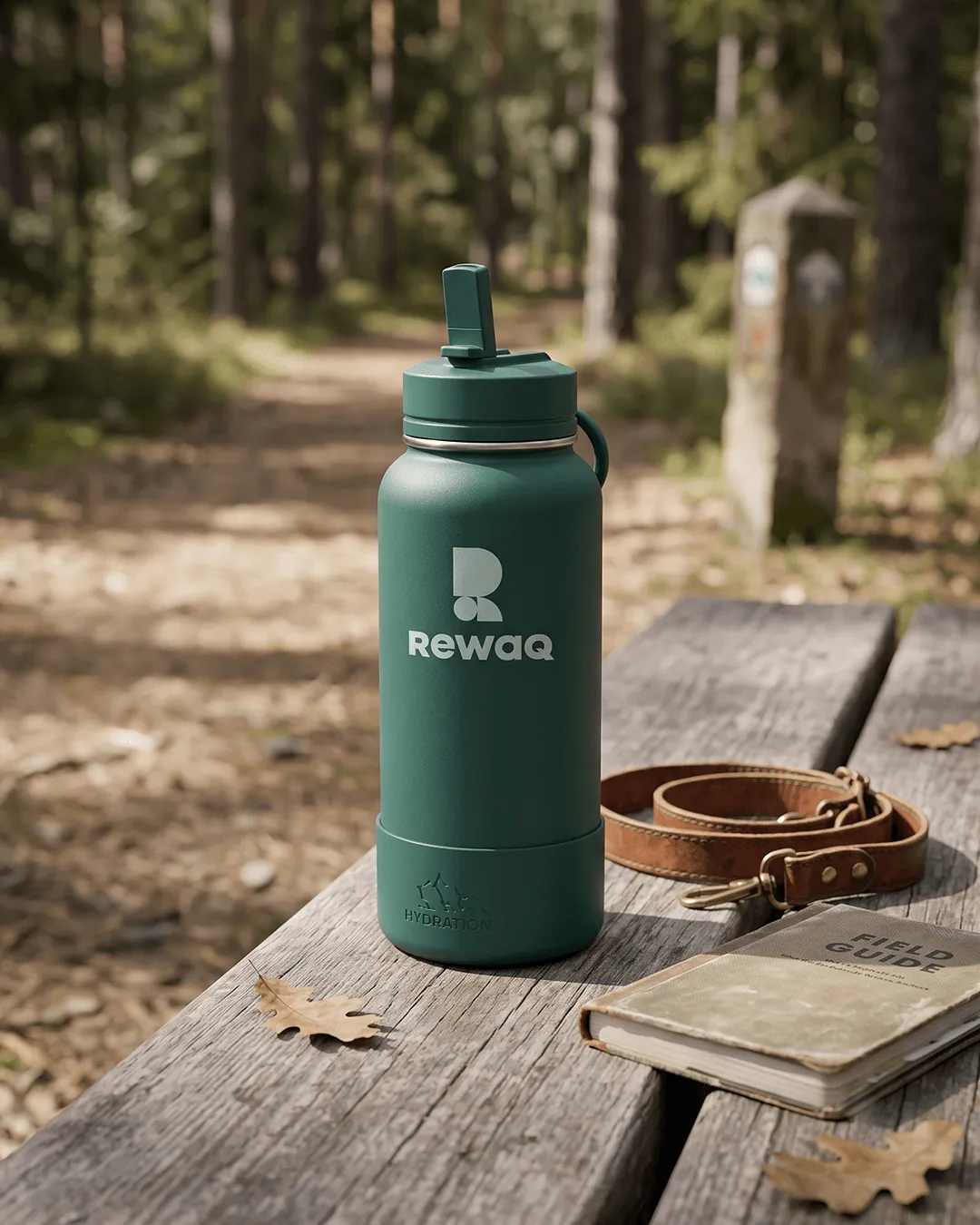 Custom sports water bottles, 32 oz insulated straw lid