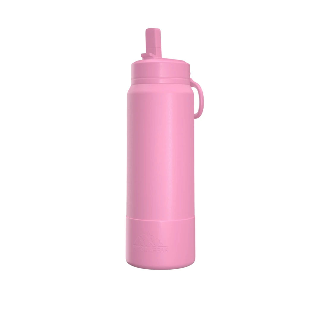 Custom stainless steel water bottles in Bubblegum Pink