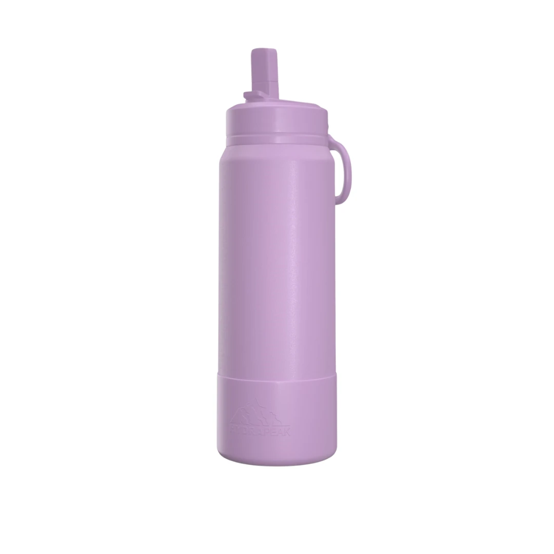 Custom stainless steel water bottles in Mauve Purple