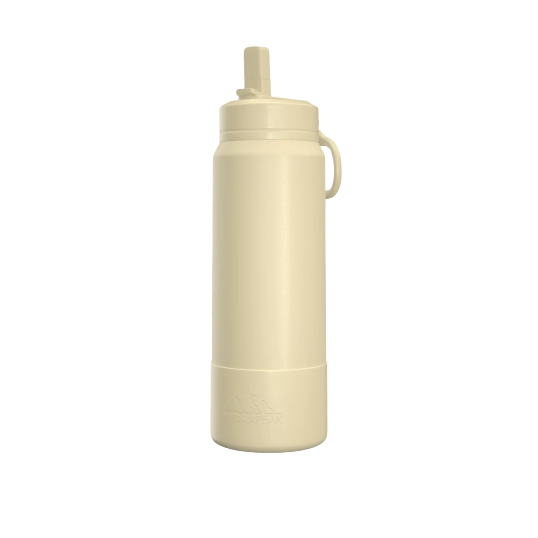 Custom stainless steel water bottles in Modern Cream Beige
