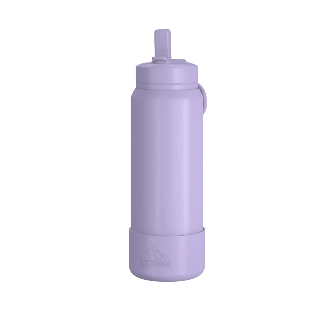 Custom stainless steel water bottles in Orchid Purple