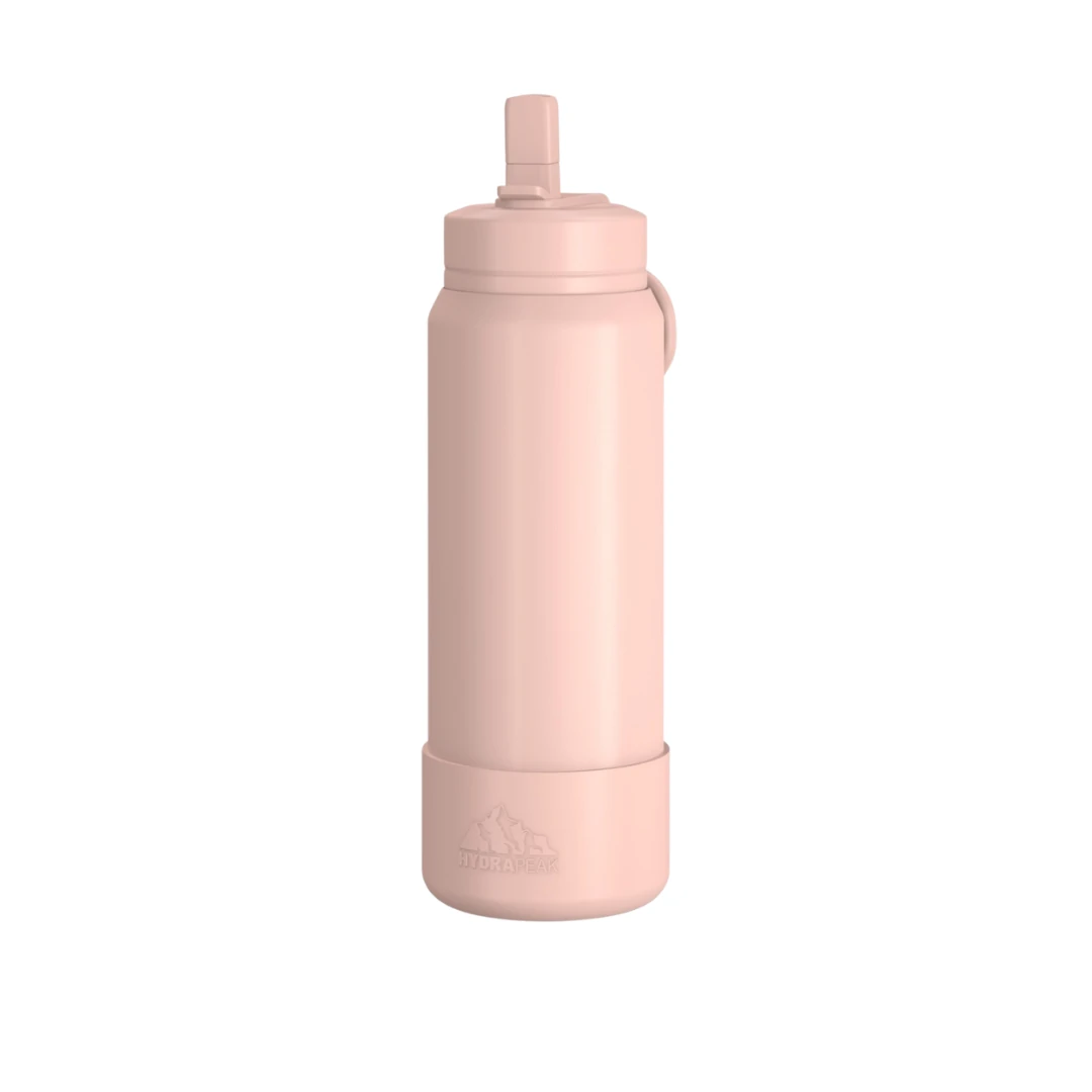 Custom stainless steel water bottles in Peony Pink