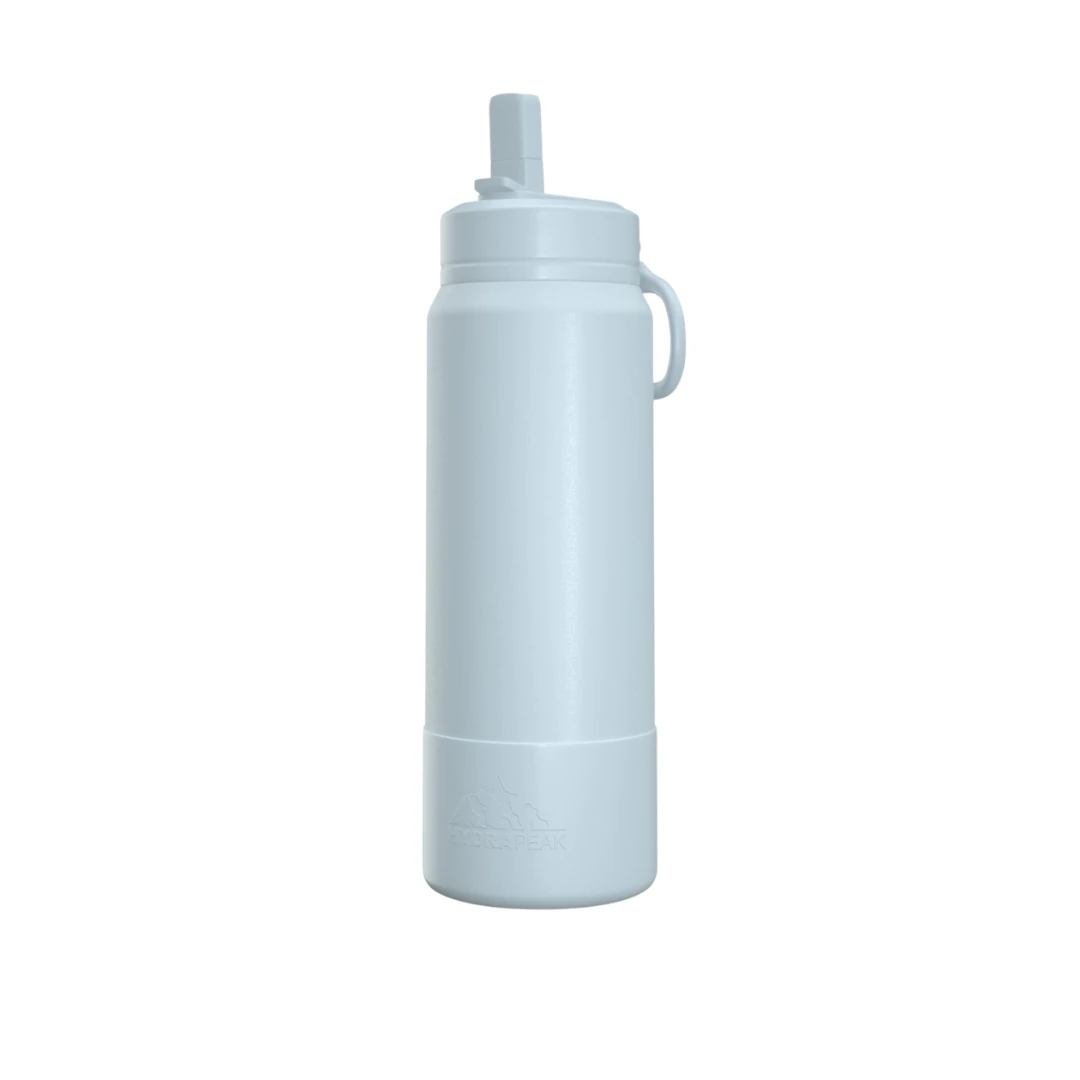 Custom stainless steel water bottles in Powder Blue