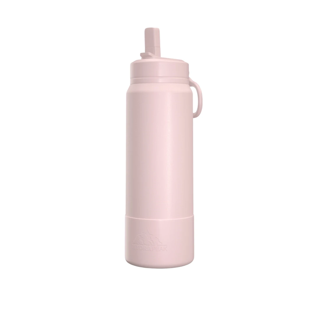 Custom stainless steel water bottles in Seashell Pink