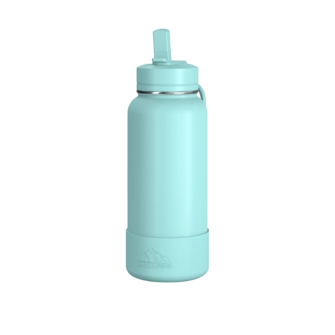 Custom sports water bottles in Aqua Blue