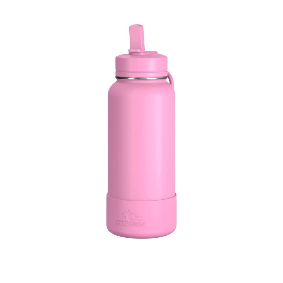 Custom sports water bottles in Bubblegum Pink