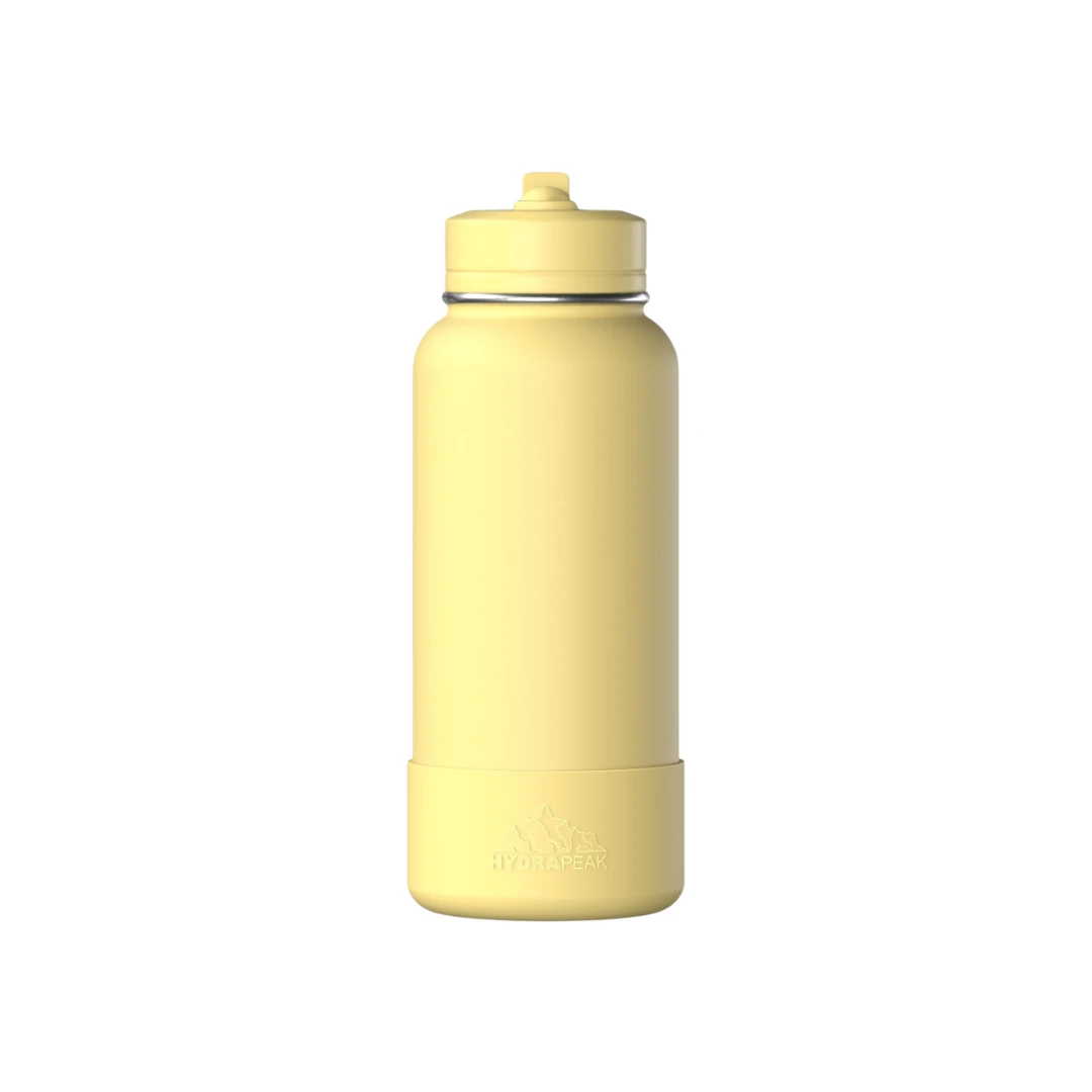 Custom sports water bottles in Canary Yellow