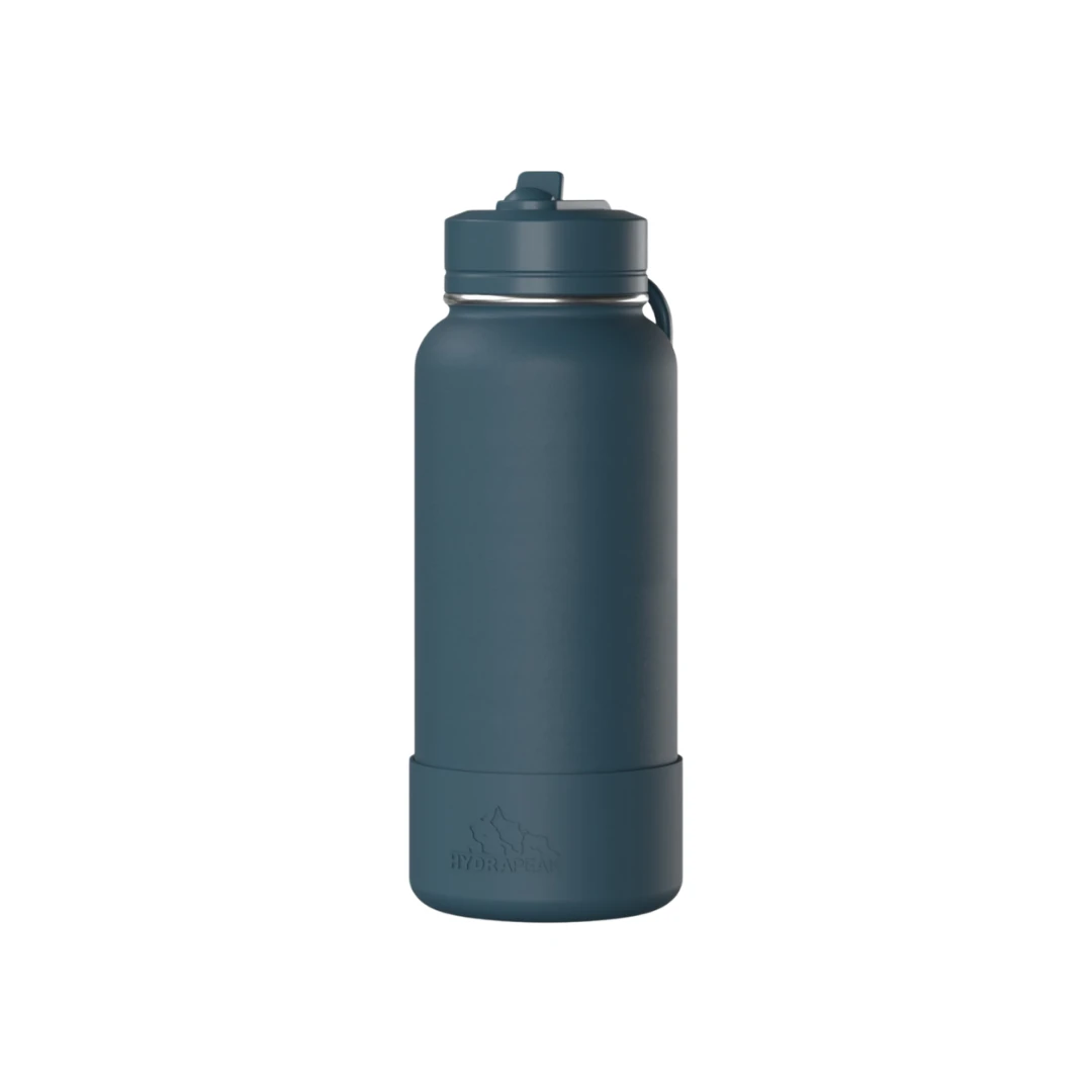 Custom sports water bottles in French Navy Blue