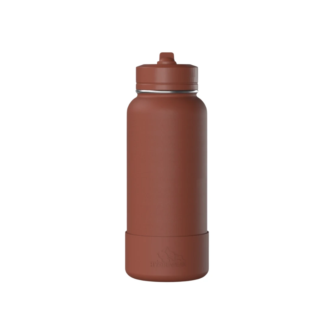 Custom sports water bottles in Gingerbread Brown