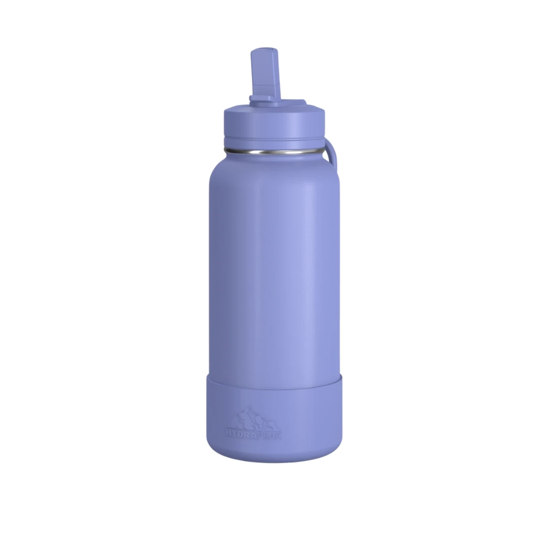 Custom sports water bottles in Iris Blue