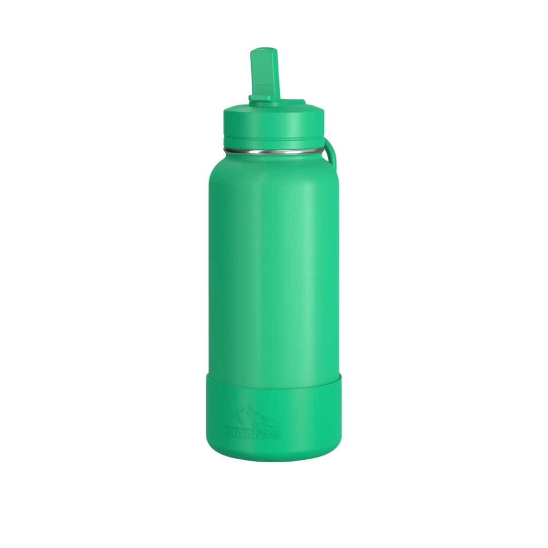 Custom sports water bottles in Jade Green